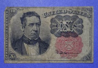 10 Cent Fractional Currency Fifth Issue F - 1265 Fine