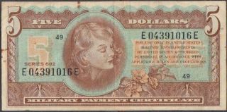Us Mpc 5 Dollars Note Series 692