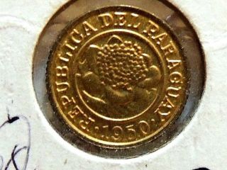 1950 Paraguay One (1) Centimo Coin