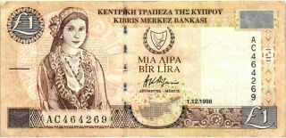 Cyprus - 1 Pound 1.  12.  1998 P.  60