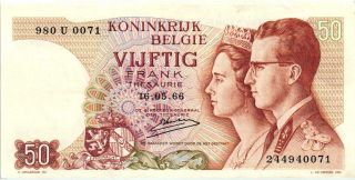 Belgium - 50 Francs 1966 P.  139