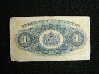 Trinidad and Tobago P - 5c 1 - 5 - 1942 1 Dollar Fine 2