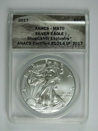 2017 P American Silver Eagle Anacs Ms70