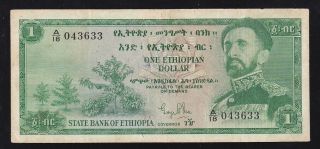 Ethiopia - - - - - 1 Dollar 1961 - - - - - Vf - - - - - -