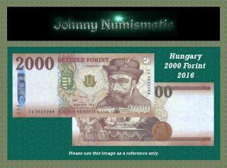 Hungary 2000 Forint 2016 Unc