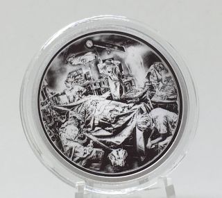The Or - Wounded Healers,  1oz.  999 Fine Silver Round By Pheli