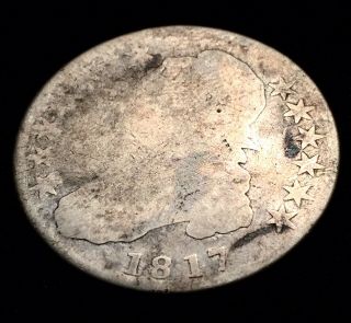 1817 Capped Bust United States Silver 50 Cents Half Dollar. 2