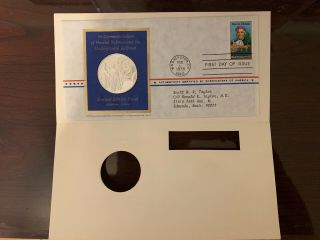 1978 Postmaster Of America Harriet Tubman & Underground Sterling Silver Coin 4