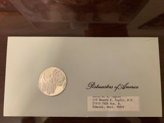 1978 Postmaster Of America Harriet Tubman & Underground Sterling Silver Coin 4 3