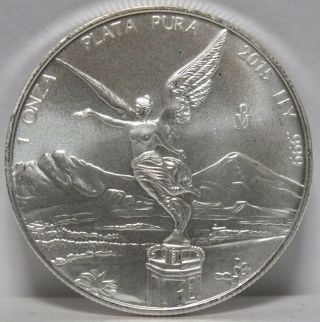 Mexico 2015 Libertad.  999 Silver Coin Onza - 1 Oz Troy - Plata Pura - Mexican