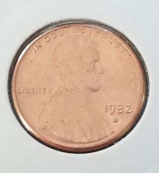 1982 - D Lg Dt Large Date Copper Lincoln Penny Cent - Gem Bu Red Unc