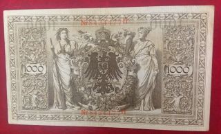 German 1000 Marks Reichsbanknote 1910