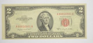 Crisp 1953 - B Red Seal $2.  00 United States Note - Better Grade 260