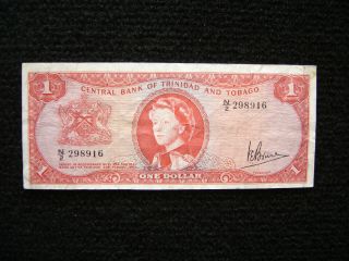 Trinidad And Tobago P - 26c 1964 1 Dollar Vf