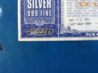 $10 American Liberty currency,  silver currtificate,  by Norfed,  series 2000 3