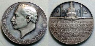 Germany Silver Medal 1914 World War I,  Kaiser Wilhelm Ii Speech