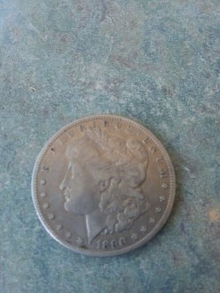 1890 Cc Morgan Silver Dollar (tailbar) Vam 4