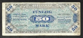 Germany Allied Military Currency - 50 Mark - 1944 - P196d - Vf