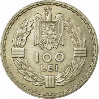 [ 656274] Coin,  Romania,  Carol II,  100 Lei,  1932,  AU,  Silver,  KM:52 2