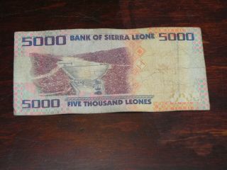 Sierra Leone 5000 Leones Banknote 2013 P - 32? Circulated JCcug 190798 2