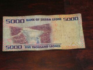 Sierra Leone 5000 Leones Banknote 2010 P - 32 Circulated JCcug 190797 2