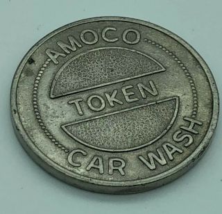 Amoco Car Wash Fully Paid Token 30 Mm Retro