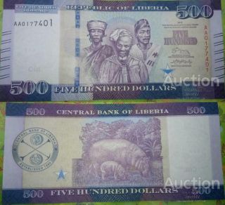 Liberia - 500 Dollars 2016 Unc Lemberg - Zp