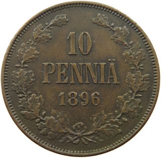 Finland 10 Pennia 1896 Rr 327