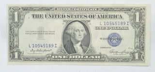 Crisp - 1935 - E United States Dollar Currency $1.  00 Silver Certificate 945