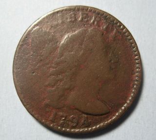 1794 Liberty Cap Large Cent (hd.  Of ’95.  S - 67 / R3) – Clear Date.  Attractive