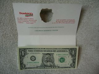 1988 Santa Claus $1 Bill Legal U.  S.  Tender Uncirculated Dominick 