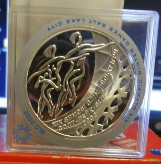 Ukraine 10 Hryven 2001 Salt Lake City Winter Olympics Silver Proof Unc