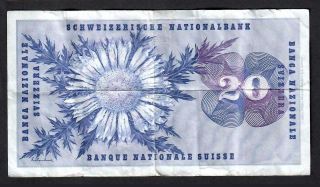 20 Francs From Switzerland 1974 2