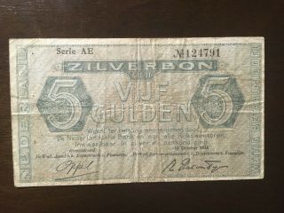 Netherlands 5 Gulden 1944