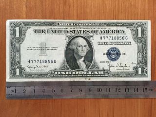 Us $1.  00 One Dollar Silver Certificate - Series 1935 D - P 416d1.  - Fill A Space