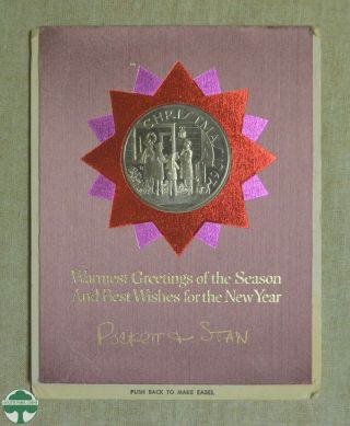 1967 Franklin Coin " Christmas Carolers " By Gilroy Roberts No.  123a