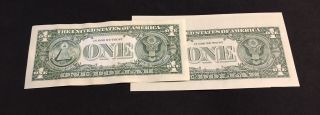 $1 Dollar Bill Cut Over Sized