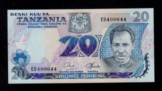Tanzania 20 Shillings (1978) Eg Pick 7b Unc Less.