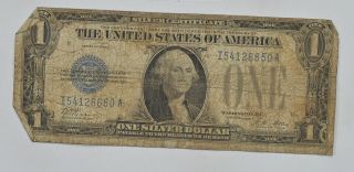 Tough - 1928 $1.  00 Funny Back - Silver Certificate - Monopoly Money 299
