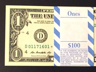Wow Star Note 2013 $1 Dollar Bill (cleveland “d”),  Hard To Find,  Uncirculated