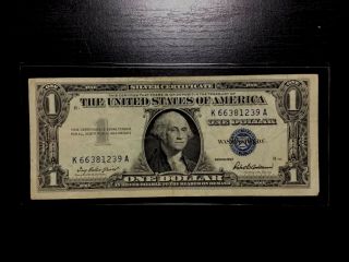 1957 $1 Silver Certificate One Dollar Bill Note Usa Paper Small Size Currency