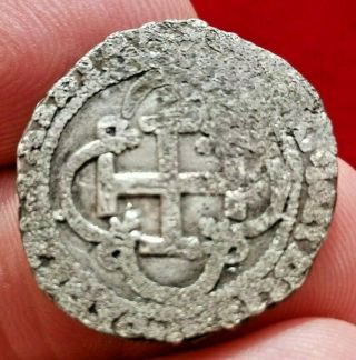 1 Real,  Spanish Silver Coin,  Treasure Pirate