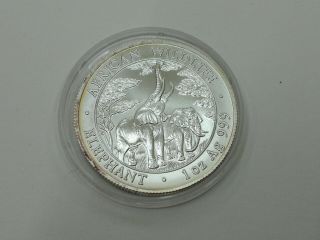 2003 Zambia Elephant Silver 1oz 999