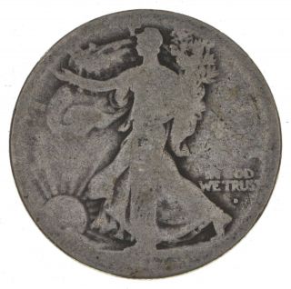 Key Date - 1917 - D Obverse Walking Liberty Silver Half Dollar 470