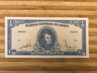 Chile Banknote 1/2 Escudo