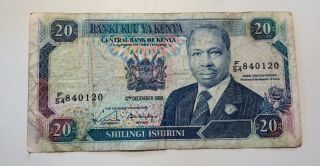 Kenya 20 Shillings 1988