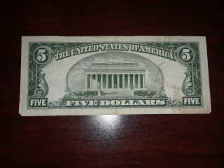 1950 $5 Five Dollar Bill 014 2