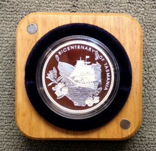 2004 Bicentenary Of Tasmania 1oz.  Silver Proof Coin