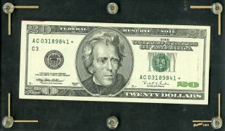Us Paper Money Small $20 Federal Reserve Note
