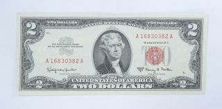 Wow - Crisp 1963 Red Seal $2.  00 United States Note - Sharp Note 671